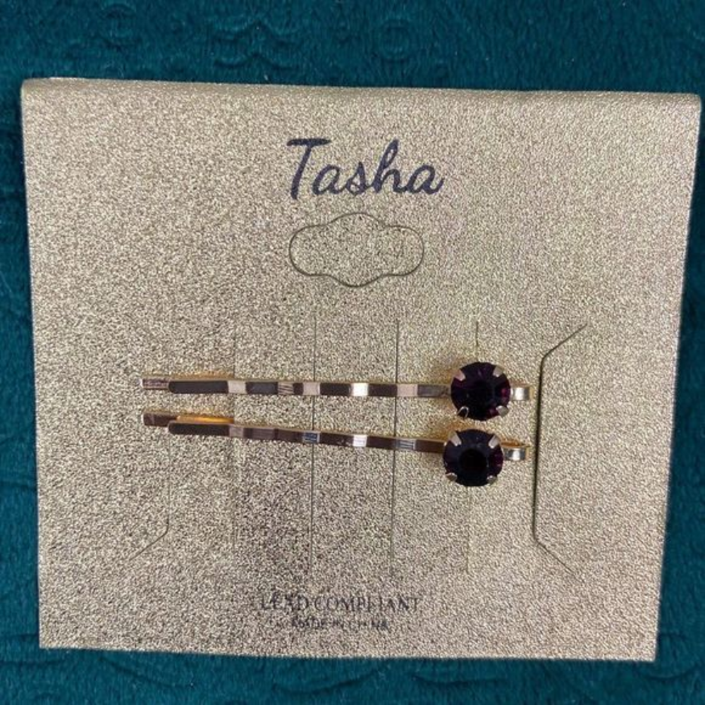 ⭐️4 for 25⭐️ NWT TASHA Ruby Gem Hair‎ Pins